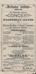 Document - POSTER FOR ST. PATRICK'S CONCERT, 1904