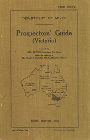 Book - DEPARTMENT OF MINES - PROSPECTORS GUIDE (VICTORIA), 1936