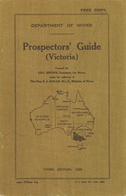 Book - DEPARTMENT OF MINES - PROSPECTORS GUIDE (VICTORIA), 1936
