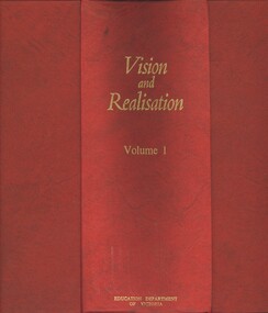 Book - VISION AND REALISATION - VOLUME 1, 1973