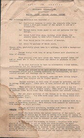 Document - BENDIGO CENTENARY COLLECTION: INSTRUCTIONS FOR 'MAKING LARGE OUTDOOR FLORAL CARPET', 1951