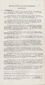 Document - (RONEO-ED) GUIDE TO 'THE RICH VICTORIA HILL AND ITS HISTORICAL ASSOCIATIONS', 1971