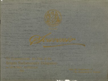 Book - SOUVENIR TO COMMEMORATE THE VISIT OF THE EMPIRE PARLIAMENTARY DELEGATION TO VICTORIA AUST 1926, 1926