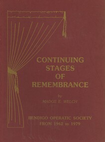 Book - CONTINUING STAGES OF REMEMBRANCE, 1989