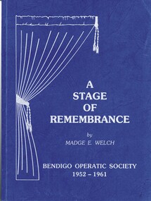 Book - A STAGE OF REMEMBRANCE, 1988