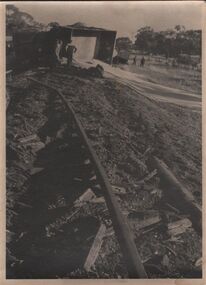 Photograph - TRAIN DERAILMENT COLLECTION: 1961 CULGOA VICTORIA, Wed. 31st May, 1961