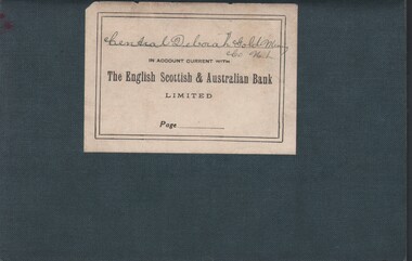 Document - MCCOLL, RANKIN AND STANISTREET COLLECTION:CENTRAL DEBORAH GOLD MINE, 1943-1944