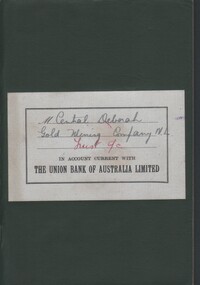 Document - MCCOLL, RANKIN AND STANISTREET COLLECTION:CENTRAL DEBORAH GOLD MINE, 1947-48