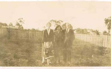 Photograph - PHOTOGRAPH COLLECTION: THREE ADULTS AND ONE CHILD, 1924