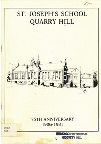 Document - ST. JOSEPHS SCHOOL QUARRY HILL, 1981