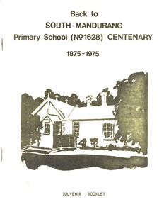Book - BACK TO SOUTH MANDURANG P.S. CENTENARY 1875 - 1975, 1975