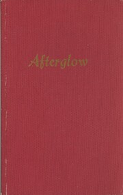 Book - AFTERGLOW SELECTED POEMS, 1971
