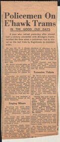 Document - BASIL MILLER COLLECTION: TRAMS, c1950s