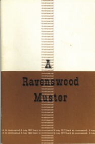 Book - RAVENSWOOD MUSTER, 1972