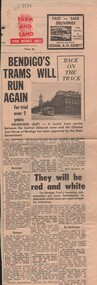 Document - BASIL MILLER COLLECTION: TRAMS - RETURNING, c1974