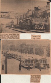 Document - BASIL MILLER COLLECTION: TRAMS - CENTENARY TRAIN - GROUP OF TRAMS