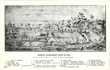 Photograph - BENDIGO GOVERNMENT CAMP IN 1853