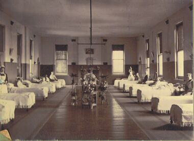 Photograph - HOSPITAL WARD, 1896