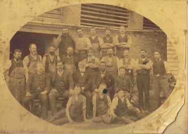 Photograph - COHN'S BREWERY WORKERS, c. early 1890's