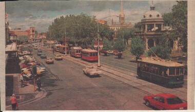 Document - BASIL MILLER COLLECTION: TRAMS - COLOUR PHOT OF TRAMS IN PALL MALL