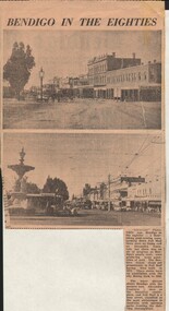 Document - BASIL MILLER COLLECTION: TRAMS - 'BENDIGO IN THE EIGHTIES'