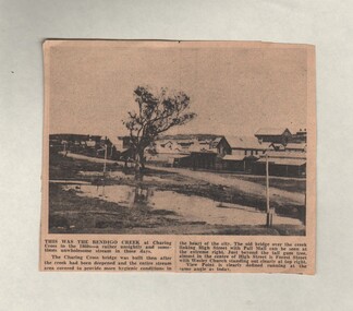 Document - BASIL MILLER COLLECTION: TRAMS - BENDIGO CREEK AT CHARING CROSS