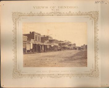 Photograph - VIEWS OF BENDIGO: PALL MALL LOOKING WEST, c.1870's