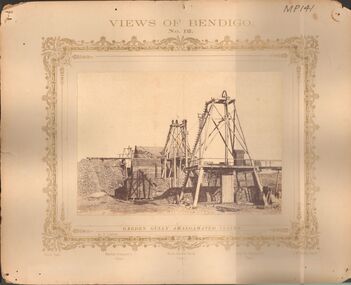 Photograph - VIEWS OF BENDIGO: GARDEN GULLY AMALGAMATED CLAIMS, c. 1870's