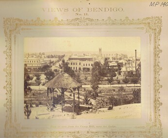 Photograph - VIEWS OF BENDIGO: PALL MALL FROM CAMP HILL, c. 1870's