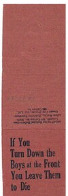 Document - GILBERT RULE COLLETION: NATIONAL REFERENDUM ADVERTISEMENTS, 1914 - 18