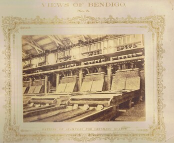 Photograph - VIEWS OF BENDIGO: BATTERY OF STAMPERS, c. 1870's