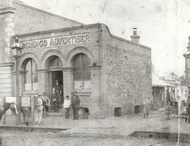 Photograph - BENDIGO ADVERTISER BUILDING, 1850's ?