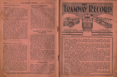 Document - BASIL MILLER COLLECTION: TRAMS - THE TRAMWAY RECORD