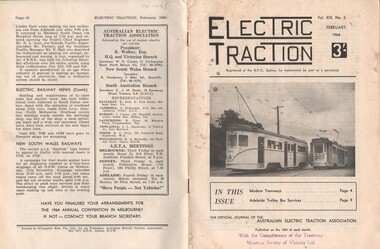 Document - BASIL MILLER COLLECTION: TRAMS - JOURNAL 'ELECTRIC TRACTION', February 1964