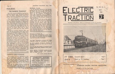 Document - BASIL MILLER COLLECTION: TRAMS - JOURNAL 'ELECTRIC TRACTION', May 1964