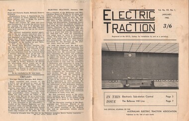 Document - BASIL MILLER COLLECTION: TRAMS - JOURNAL 'ELECTRIC TRACTION', January 1965