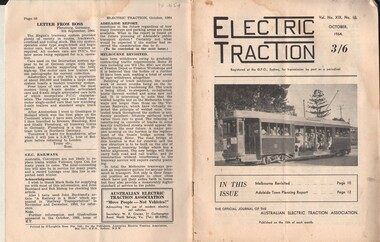 Document - BASIL MILLER COLLECTION: TRAMS - JOURNAL 'ELECTRIC TRACTION', October 1964