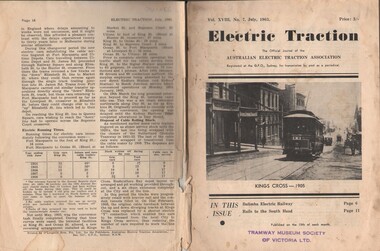 Document - BASIL MILLER COLLECTION: TRAMS - JOURNAL 'ELECTRIC TRACTION', July 1963