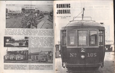 Document - BASIL MILLER COLLECTION: TRAMS - 'RUNNING JOURNAL', Oct - Nov 1969
