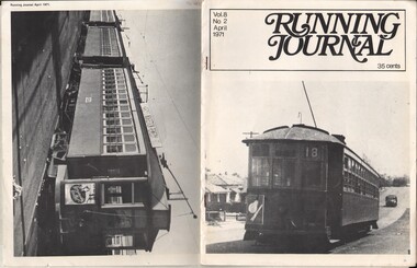 Document - BASIL MILLER COLLECTION: TRAMS - 'RUNNING JOURNAL', April 1971