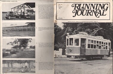 Document - BASIL MILLER COLLECTION: TRAMS - 'RUNNING JOURNAL'