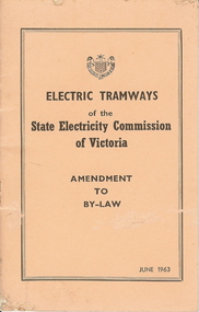 Document - BASIL MILLER COLLECTION: TRAMS BOOK - 'AMENDMENT TO BY - LAW'