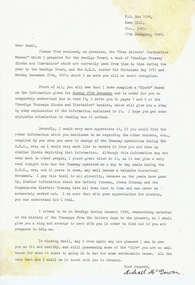 Document - BASIL MILLER COLLECTION: LETTER, 17th. Dec. 1989