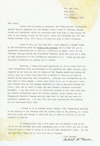Document - BASIL MILLER COLLECTION: LETTER, 17th. Dec. 1989