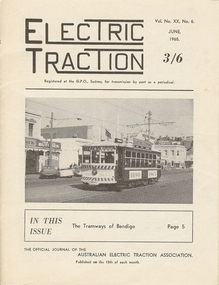 Document - BASIL MILLER COLLECTION: 'ELECTRIC TRACTION' VOL  N0. 20,  N0. 6