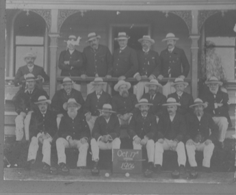 Photograph - BOWLERS, MALE, c1904 October 17th