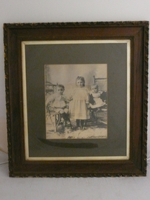 Photograph - PORTRAIT OF THREE YOUNG CHILDREN, 1850