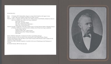 Document - SHOWCASE CARD - RE HUGH MCCOLL