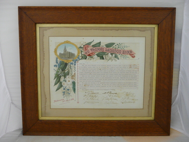 Document - ADDRESS TO THOMAS LANGDON. ESQ. MP, 26 March 1902