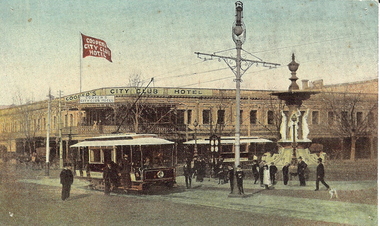 Photograph - STREET SCENE WITH ALEXANDRA FOUNTAIN